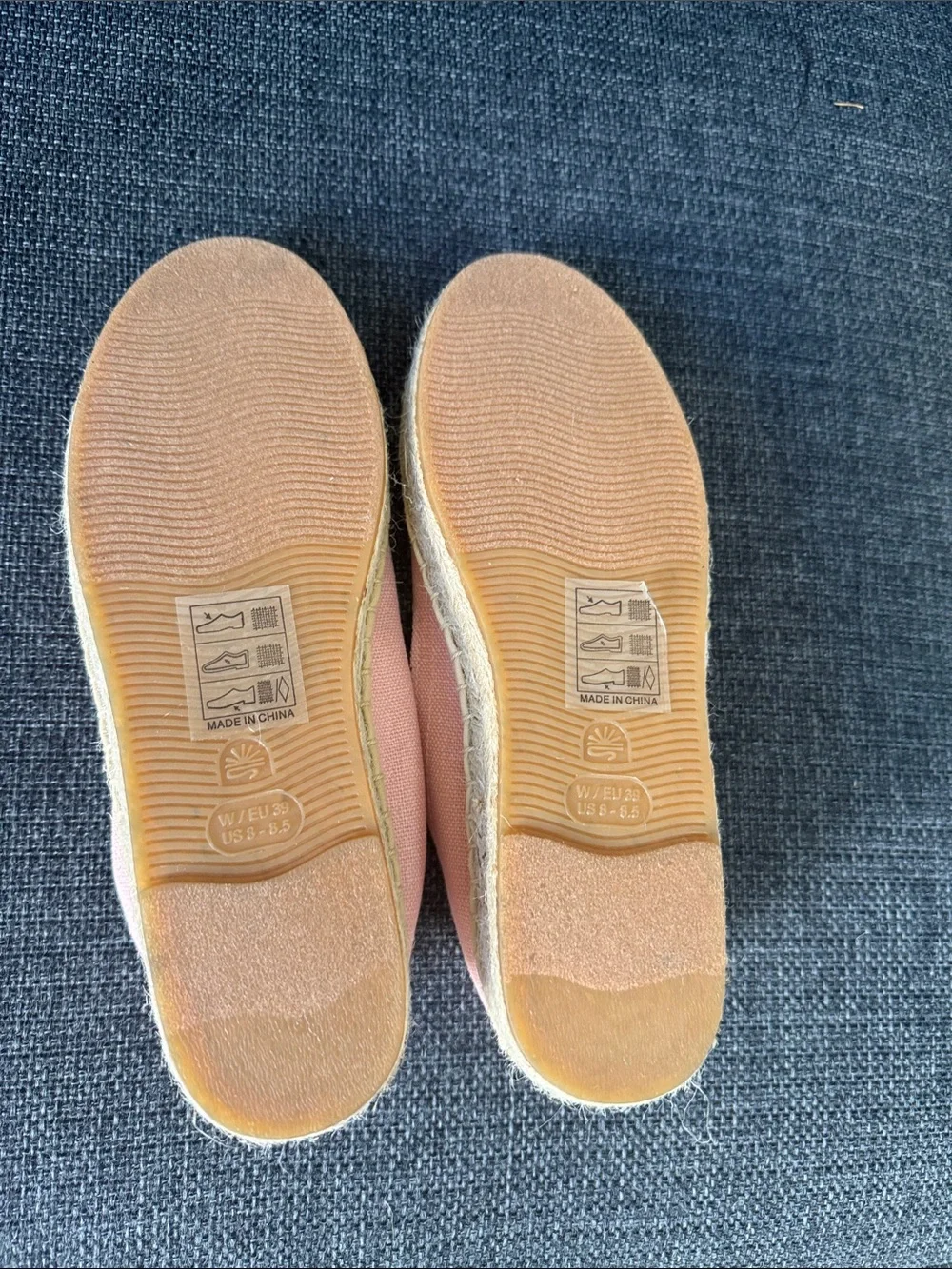 Soludos NEW Size 39 Pink Canvas Espadrille Slip-Ons